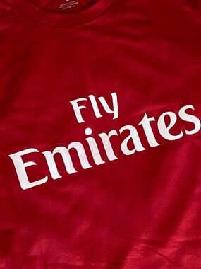 Vintage FIFA World Cup Soccer Tee Y2K Football Graphic Shirt Men M FLY EMIRATES